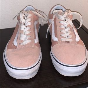 Suede light pink vans